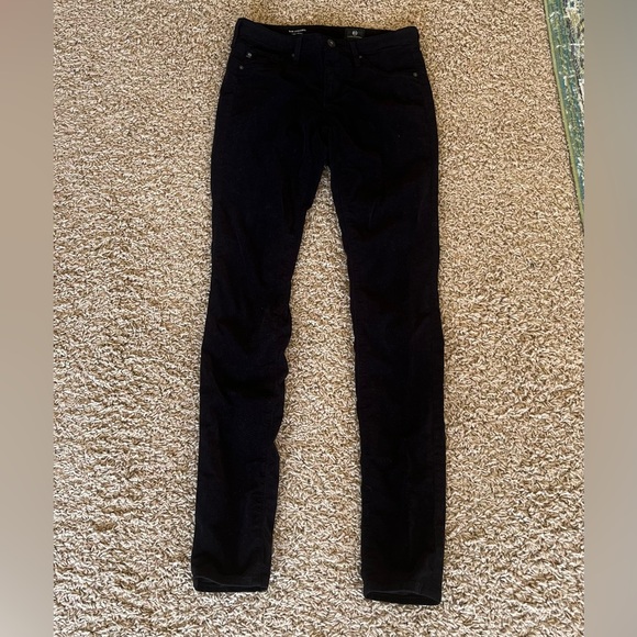 Ag Adriano Goldschmied Pants - AG black The Legging skinny corduroys